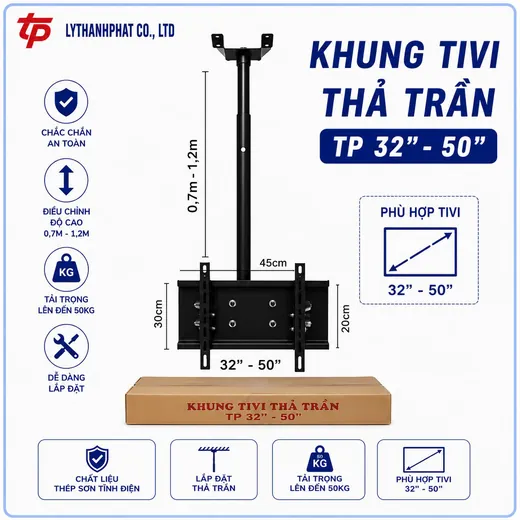 Khung Tivi Thả Trần TP 32''-50''