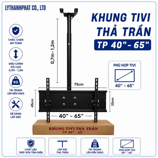 Khung Tivi Thả Trần TP 40''-65''